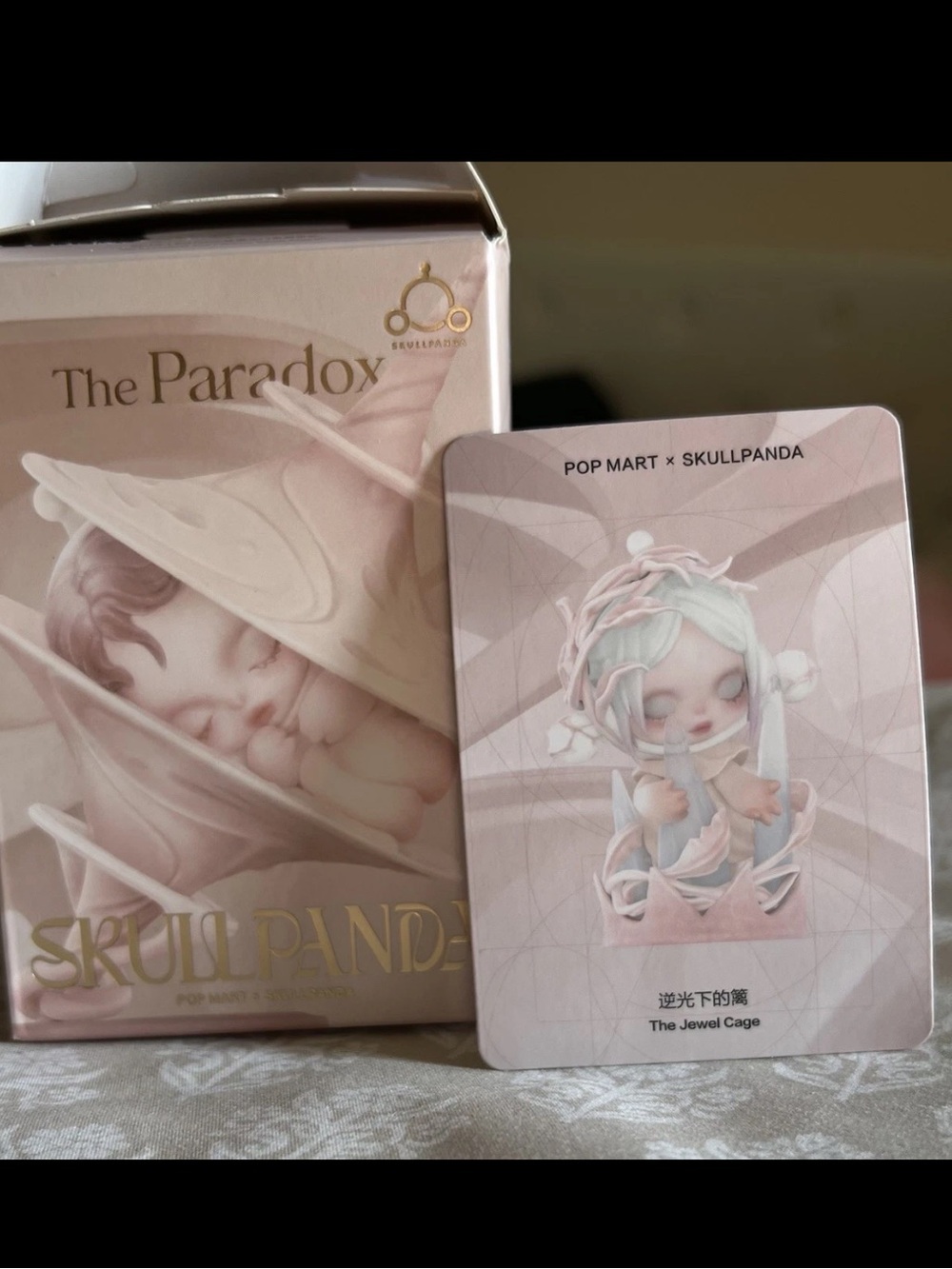 Skullpanda The Paradox Pink Home Art Sculpture - The Jewel Cage